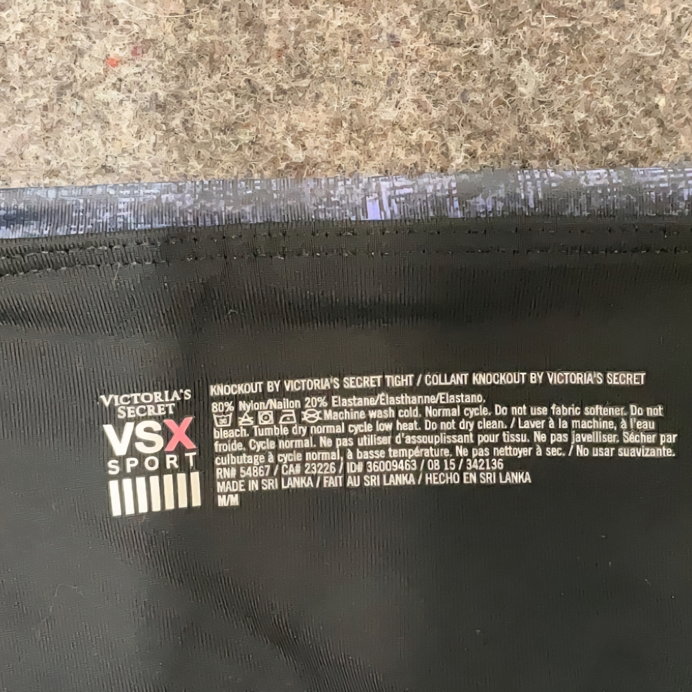 Victoria's Secret VSX Sport Leggings Size L nwt - Picture 3 of 3